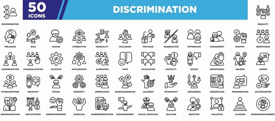 Discrimination Iconset