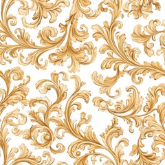 Golden Floral Pattern Design seamless, pattern, background, texture
