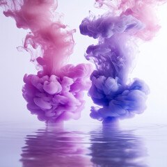 Fototapeta premium pink and blue smoke background
