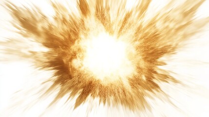 Obraz premium Orange explosion with bright central light, abstract dynamic energy effect. Creativity and art concept