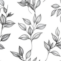 Delicate Botanical Leaf Pattern seamless, pattern, background, texture