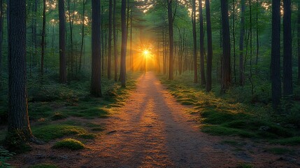 footpath in the forest
