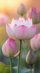 Fototapeta premium lotus flower in the garden