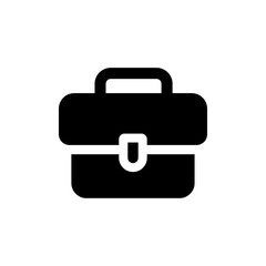 Office icon with briefcase for workplace or business representation