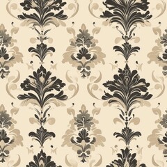 Elegant Damask Pattern Design seamless, pattern, background, texture