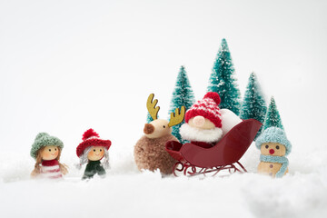 クリスマスのイメージ　白背景