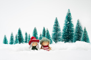 クリスマスのイメージ　白背景