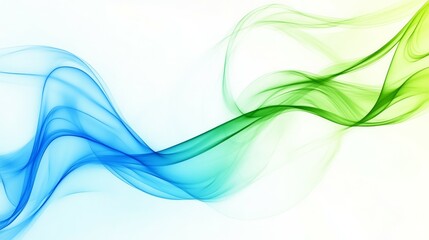 Obraz premium Abstract background smooth light wave green blue background