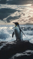 Fototapeta premium Penguin Awareness Day. penguins in the wild