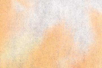 黄色で水彩風の和紙の背景素材