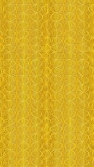 Gold Circle pattern hand drawn design on Yellow background illustration