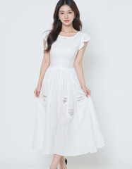 Naklejka premium ai female model