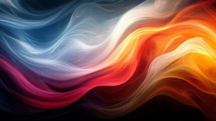 Obraz premium Abstract Colorful Waves Flowing Seamlessly