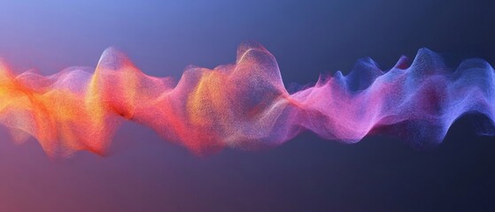 Mesmerizing digital artwork capturing the intricate intonation variations of sound expressed through vibrant ever changing waveform patterns and color gradients