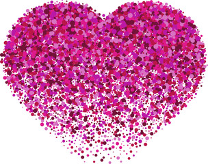 Fototapeta premium Pink Glitter Heart