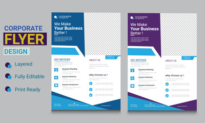 Creative own concept corporate flyer 
