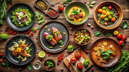 Captivating Food Photography Featuring Vibrant Dishes, Fresh Ingredients, and Artful Presentation to Inspire Culinary Creativity and Showcase Gastronomic Delights