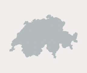 Obraz premium Vector map Switzerland for points, dotted template