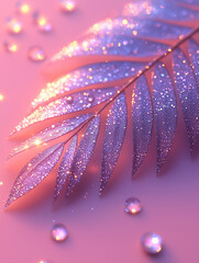 Pink Leaf Background