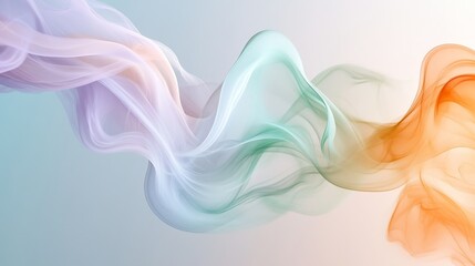 Abstract Pastel Flowing Fabric Design