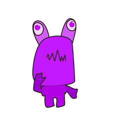 alien monster abstract design, vector illustration