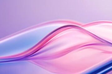 Naklejka premium Abstract soft pink and lavender flowing textures with a glossy surface, featuring smooth gradients and fluid shapes, perfect for modern backgrounds and digital designs.