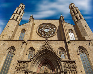 Obraz premium Barcelona. La Santa Maria del Mar