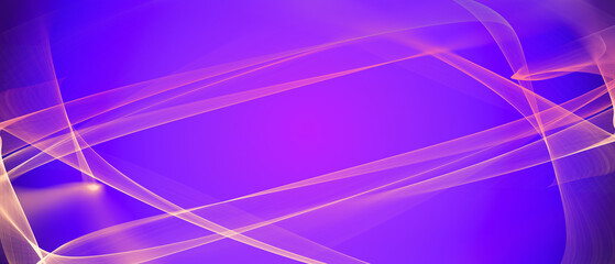 Neon Background With Flowing Lights