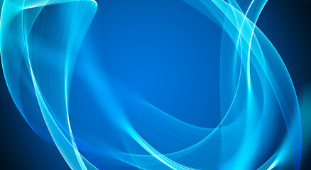 Vibrant Swirling Blue Light Patterns
