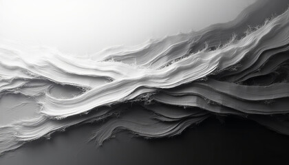 Obraz premium Textured background featuring flowing silver lines against a soft black gradient