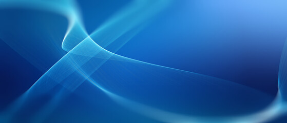 Smooth Abstract Blue Waves Background