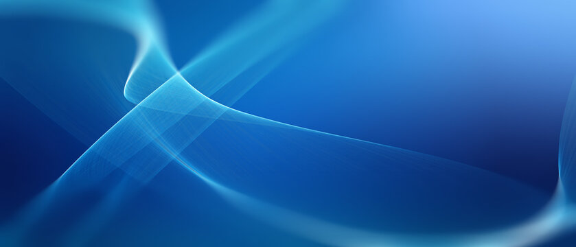 Smooth Abstract Blue Waves Background
