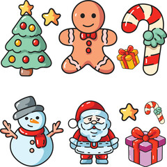 Christmas set vector