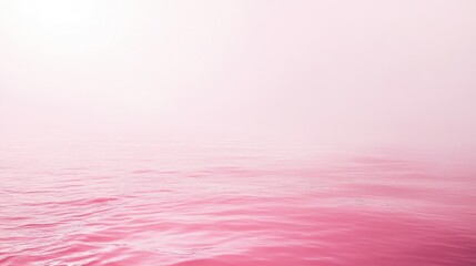 A dreamy pink-toned water surface, digitally altered to create a serene and minimalist background with copy space