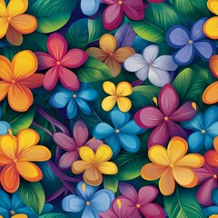 Vibrant Floral Pattern Design seamless, pattern, background, texture