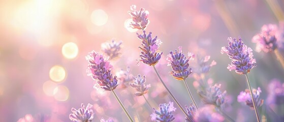 Obraz premium Creating dreamlike light pink and lavender bokeh in home studio photography