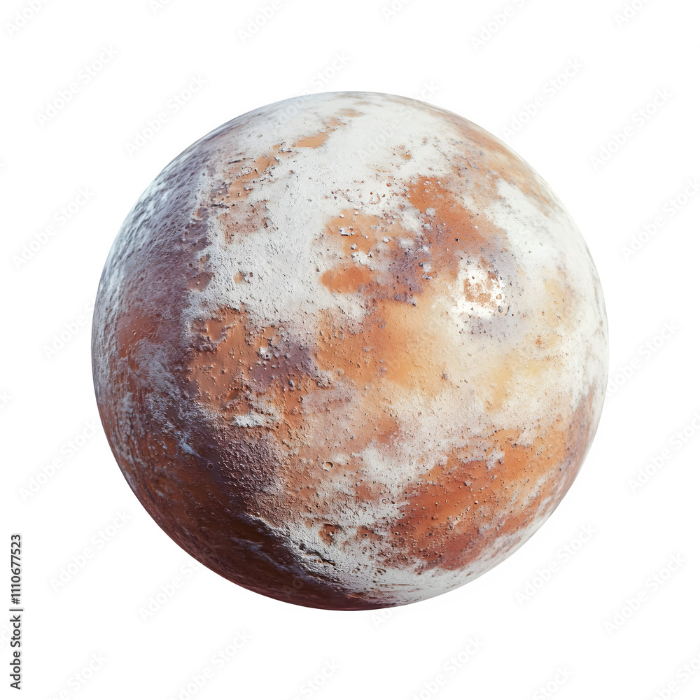 Fototapete Planet rotating in space with a transparent background for seamless integration into any project
