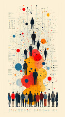 Show how cultural diversity manifests in the workplace through an infograph