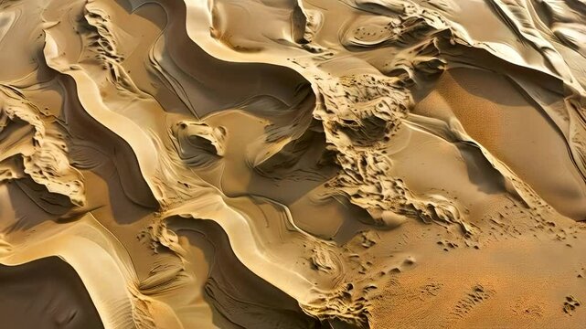 Stunning Aerial View of Desert Dunes: 10 Top Sand Formations, Textures, and Patterns