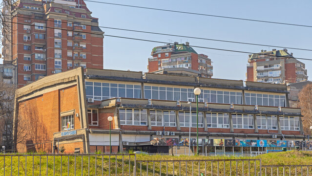 Public Swimming Pool Sports Centre Mirko Sandic at Vracar in Belgrade Serbia
