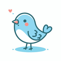 Cute Bird Vectors & Illustrations