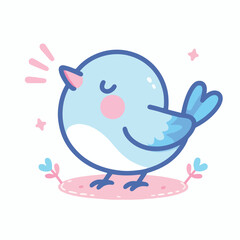 Cute Bird Vectors & Illustrations