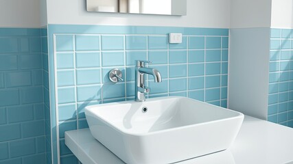 modern bathroom sink and faucet