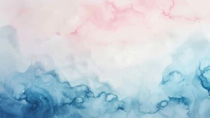 Abstract watercolor aesthetic horizontal background. Hand drawn vector splatter texture. Brush stroked painting pastel color watercolour