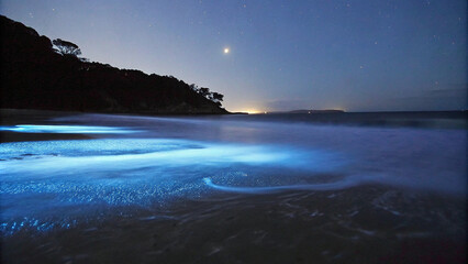 Sunset over the ocean