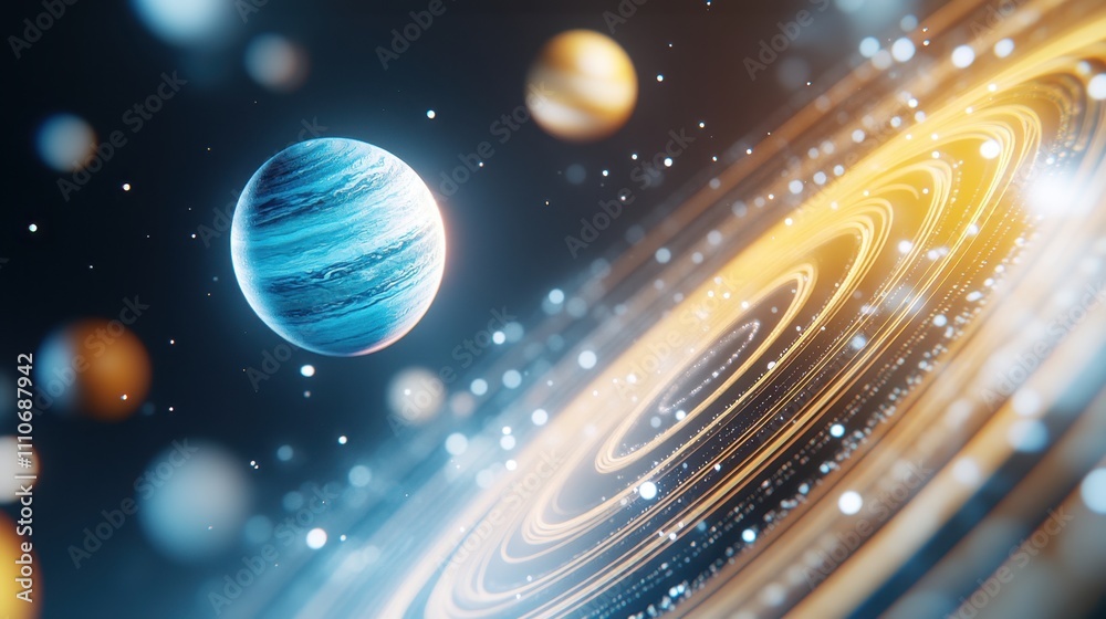 Poster Exploring Planetary Alignment Through a Smartphone Astronomy App on a Clear Starry Night