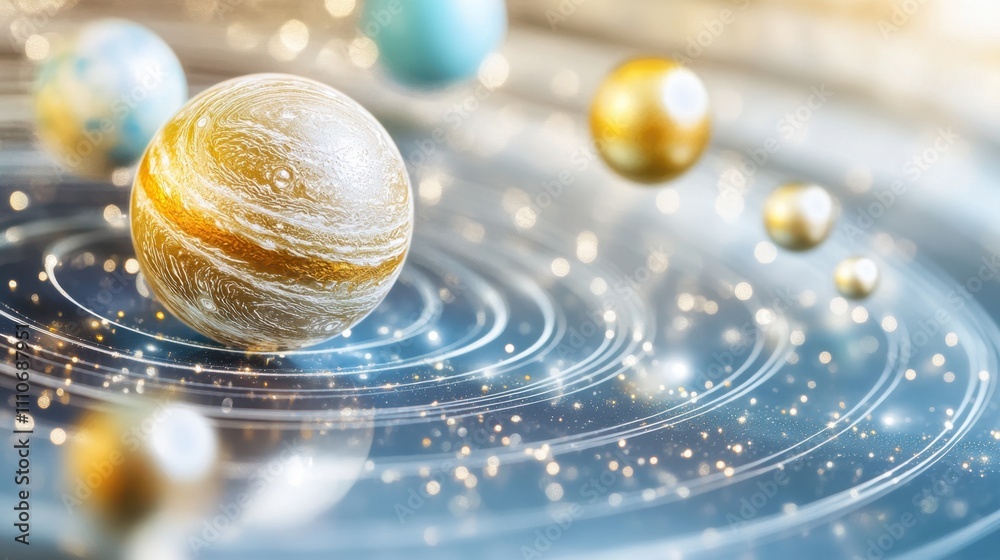 Poster exploring cosmic wonders through a smartphone app that reveals celestial alignments