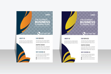  Modern Corporate professional business flyer vector template design set