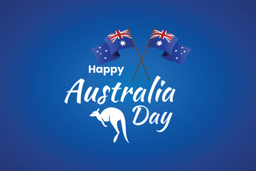 Happy kangaroo australia day
