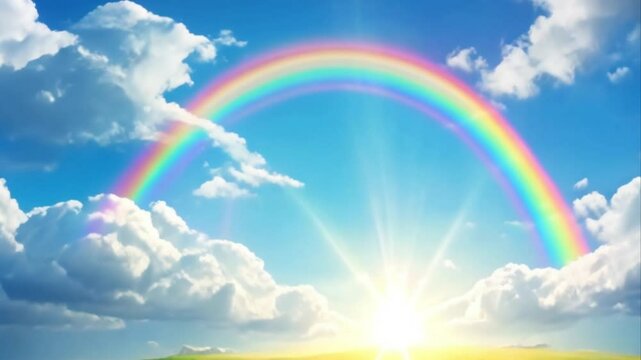 rainbow in the sky